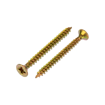 Саморез универсальный 3,5х40 мм, желтый цинк, пакет (800 шт/уп) KRANZ