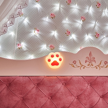 Силиконовый ночник Кошачья лапа розовый NEON-NIGHT