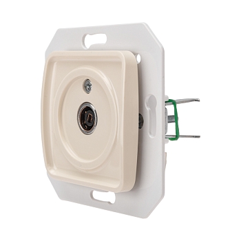 DEA Розетка TV Проходная с/у мех. Беж KRANZ