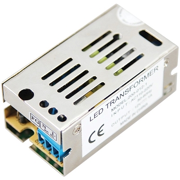 Источник питания 110-250 V AC/12 V DC 1 A 12 W с разъемами под винт, без влагозащиты (IP20)