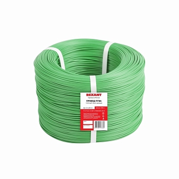 Провод ПГВА 1х0,50мм², Cu, зеленый, бухта 500м REXANT