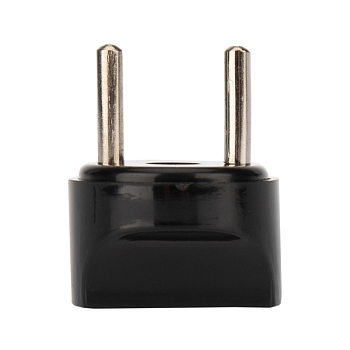 Адаптер сетевой (переходник) с Евро А/F на вилку С1 CEE 7/2 «Питер» 6А б/з черный PROconnect (пакет БОПП 1 шт/уп.)