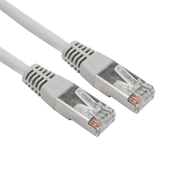 Шнур коммутационный, патч-корд U/UTP RJ45-RJ45, CAT 5e, LSZH серый, 2м REXANT