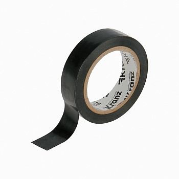 Изолента ПВХ 0,13х15мм, 10м, черная KRANZ