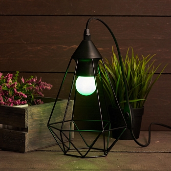 Лампа накаливания, диаметр 45мм, E27, 10Вт, зеленая колба, 230В NEON-NIGHT