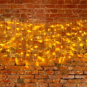 Гирлянда светодиодная Занавес 2х0,8м 160 LED ТЕПЛЫЙ БЕЛЫЙ прозрачный ПВХ IP65 эффект мерцания 230В нужен блок 303-500-1 NEON-NIGHT