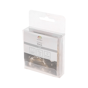 Гирлянда светодиодная Роса 5 м, 50LED, БЕЛЫЙ, IP20, USB NEON-NIGHT