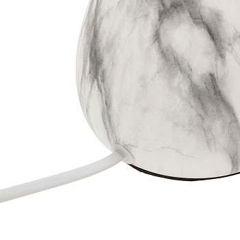 Светильник декоративный настольный Форте с основанием цвета мрамор с белым абажуром, с цоколем Е14, 40 Вт, REXANT