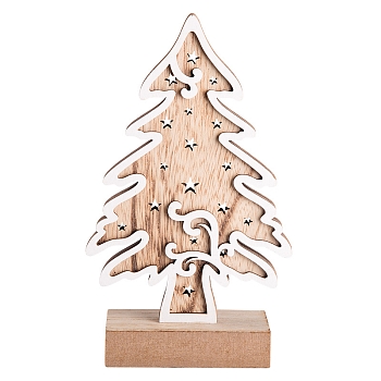 Деревянная фигурка с подсветкой Елочка 11,5x5x19 см