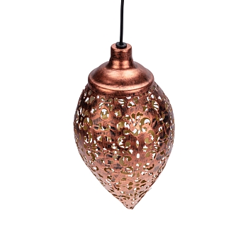 Светильник подвесной Фатих, 3000К, встроенный аккумулятор, солнечная панель, коллекция Стамбул REXANT