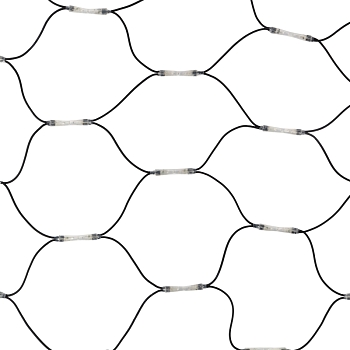 Гирлянда светодиодная Сеть 2x1,5м 288 LED БЕЛЫЙ черный каучук IP67 постоянное свечение 230В блок в комплекте NEON-NIGHT