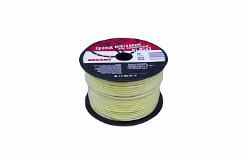 Провод ПГВА 1х2,50мм², желтый, бухта 100м REXANT