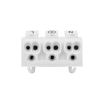 Клемма пружинная соединительная КСП 3-полюсная с монтажными ножками (100 шт./уп.) REXANT