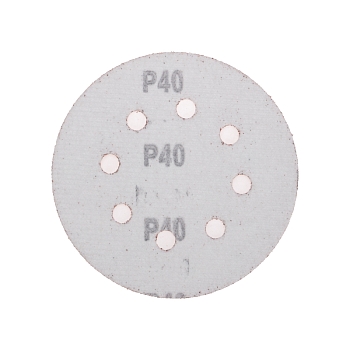 Диск абразивный на ворсовой основе, на липучке, перфорированный, P40, 125мм, 10 шт. KRANZ