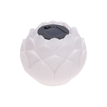 Светильник садовый Лотос, 3000К, 15см, встроенный аккумулятор, солнечная панель, коллекция Пекин REXANT