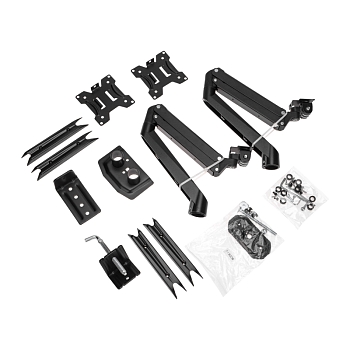 Кронштейн для двух мониторов 13"-32", настольный с газлифтом, REXANT