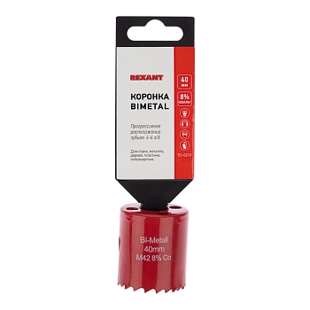 Коронка Bimetal 40мм REXANT