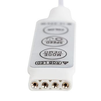 LED мини контроллер с разъемом 5,5х2,1 мм 72/144 W, 3 кнопки, 12 V/24 V