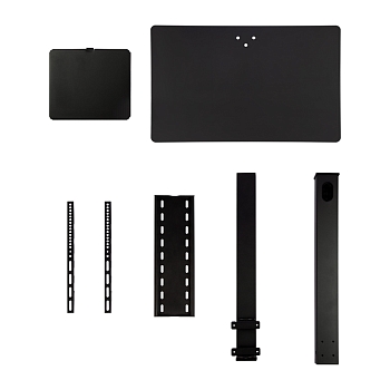 Напольная стойка с кронштейном для телевизора 32"-55", с дополнительной полкой для медиаоборудования, серия PROFI REXANT