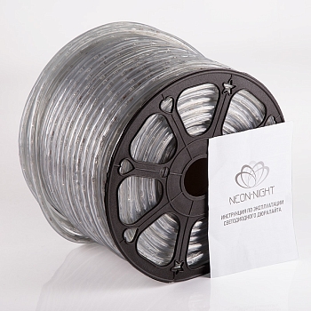 Дюралайт LED двухжильный 230В 13мм 36 LED/м ЖЕЛТЫЙ постоянное свечение модуль 1м бухта 100м NEON-NIGHT