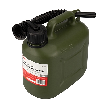 Канистра для ГСМ и технических жидкостей, вертикальная, 5л, пластиковая, усиленная REXANT