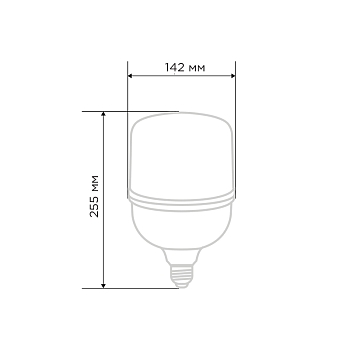Лампа светодиодная высокомощная 50Вт E27 (+переходник E40) 4750Лм 6500K REXANT