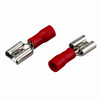 Клемма плоская изолированная РПи-м 1.5-(6.3)/РпИм 1,25-250 гнездо - 6.6 мм, 0.5-1.5 мм²,  в упак. 10 шт. REXANT