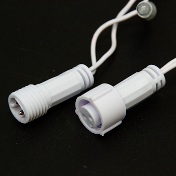 Гирлянда светодиодная Нить 10м 100 LED БЕЛЫЙ белый ПВХ IP65 постоянное свечение 24В соединяется NEON-NIGHT нужен трансформатор 531-100/531-311/531-312