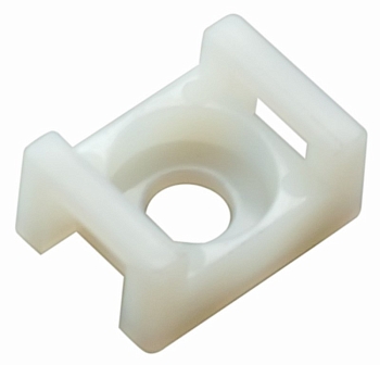 Площадка для крепления стяжки 22x16х4 мм, белая (100 шт/уп) REXANT