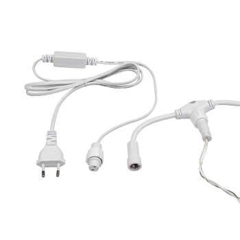 Гирлянда светодиодная Занавес 2х1,5м 360 LED ЗЕЛЕНЫЙ прозрачный ПВХ IP65 постоянное свечение 230В блок в комплекте NEON-NIGHT