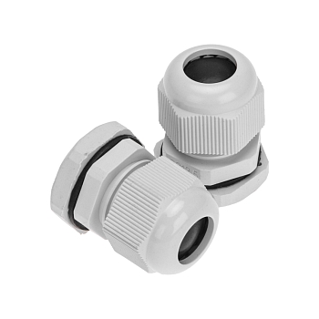 Кабельный ввод PG-13,5 (6-12мм) серый, комплект (2 шт/уп) REXANT