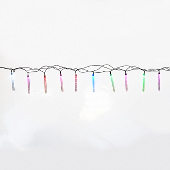 Гирлянда светодиодная Палочки с пузырьками 20 палочек, цвет: мультиколор, 2 метра