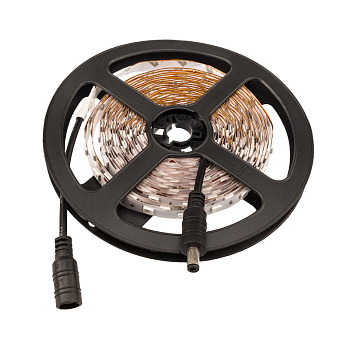 LED лента 5м открытая, 10 мм, IP23, SMD 5050, 60 LED/m, 12 V, цвет свечения желтый LAMPER
