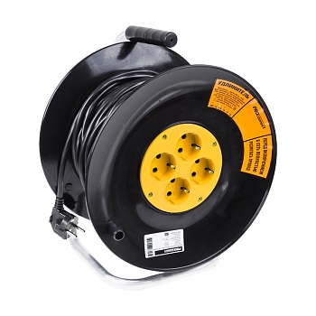 Удлинитель силовой на катушке 4 гнезда с/з 20м 3х1мм² PROconnect