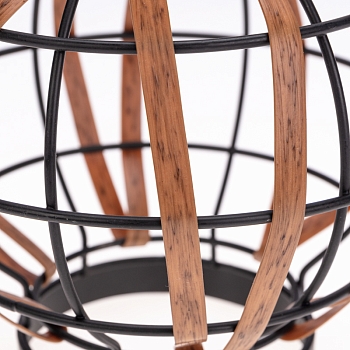 Светильник садовый Бамбук, 18см, 3000К, встроенный аккумулятор, солнечная панель, коллекция Бали REXANT