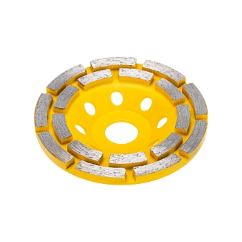 Чашка алмазная шлифовальная, двухрядная, 115х22,2мм KRANZ