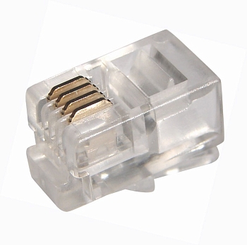 Разъем телефонный UTP RJ-9 (4P4C), CAT 3 PROconnect