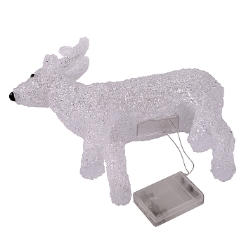 Акриловая светодиодная фигура Оленёнок 30х14х35 см, 4,5 В, 3 батарейки AA (не входят в комплект), 40 светодиодов NEON-NIGHT