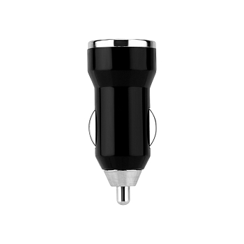 Зарядное устройство в прикуриватель REXANT 2 x USB, 1000+2100mA, черное