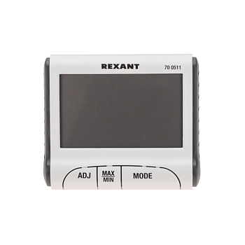 Термогигрометр комнатный с часами и функцией будильника REXANT