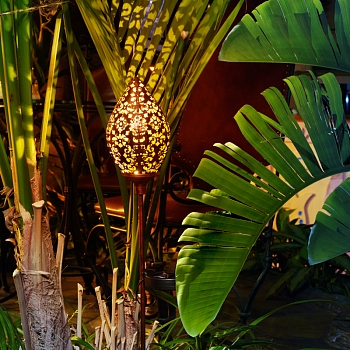 Светильник грунтовый Фатих, 3000К, встроенный аккумулятор, солнечная панель, коллекция Стамбул REXANT