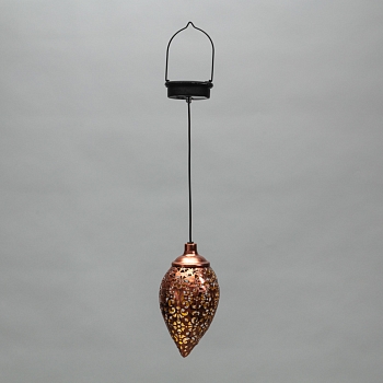 Светильник подвесной Фатих, 3000К, встроенный аккумулятор, солнечная панель, коллекция Стамбул REXANT