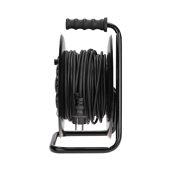 Удлинитель силовой КГ на катушке 4 гнезда, с/з, 40м, 3х1,5мм², IP44 c защитными крышками, металлическая катушка REXANT