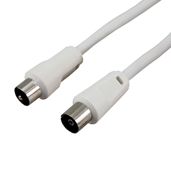 Шнур ТВ гнездо - ТВ штекер, 10м, белый REXANT