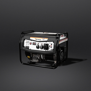 Генератор бензиновый KR8000, 8кВт, 230В, 25л, ручной старт KRANZ