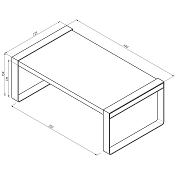 Полка-органайзер для кухни, дуб Харбор, белая REXANT