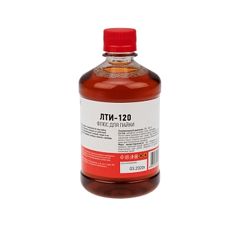 Флюс для пайки, ЛТИ-120, 500мл, флакон REXANT