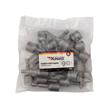 Ключ-насадка 13х48 мм, 1/4" магнитная (упак. 20 шт.) Kranz