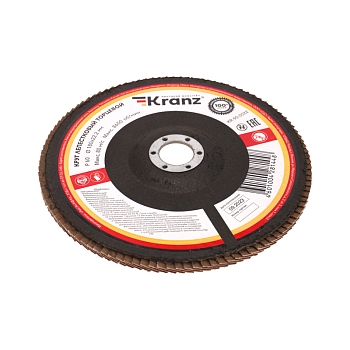 Круг лепестковый торцевой, P60, 180х22,2мм KRANZ