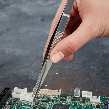 Пинцет прямой, рифленый 160мм (блистер) REXANT